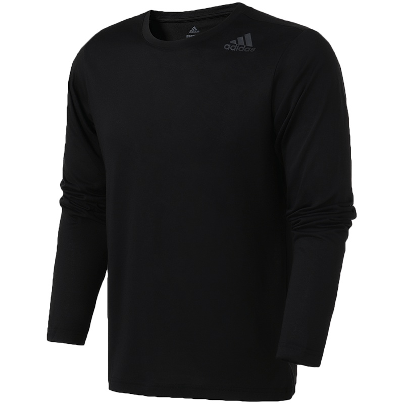 【自营】adidas阿迪达斯男子长袖T恤跑步训练套头运动服CE0898 L CE0898黑