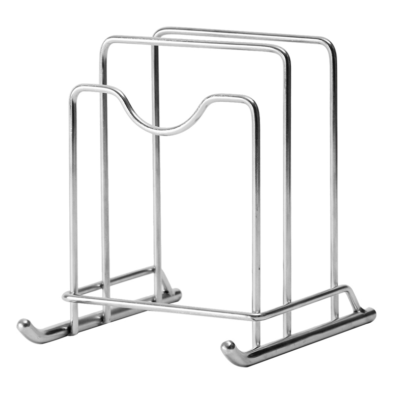 欧润哲 置物架 不锈钢厨房砧板架雪橇款 多功能锅盖平底锅碗碟收纳层架