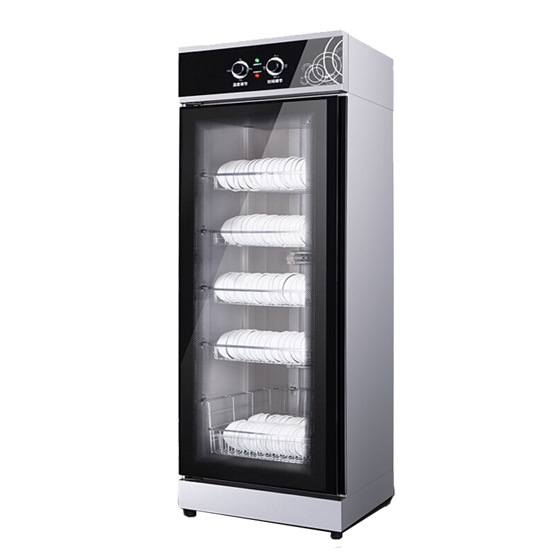 飞天鼠 商用消毒柜中温消毒碗柜厨房酒店饭堂中低温臭氧单门450L展示式