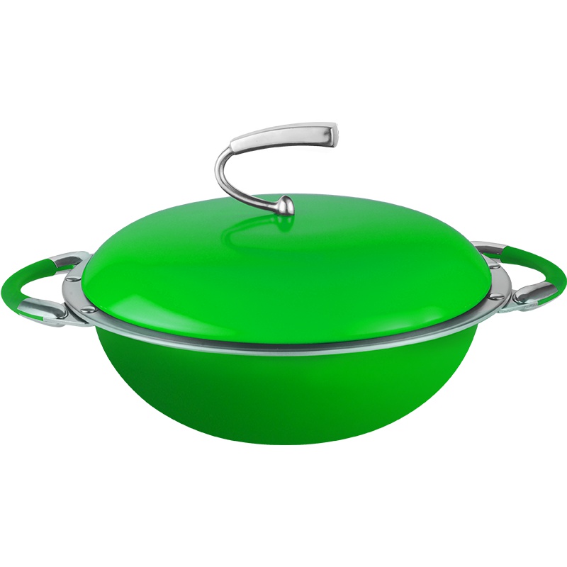 KMW绿鼎汤锅(苹果绿)Gpotl21-10德锅具品牌品质 绒光工艺 304钢 汤锅火锅两用 炫彩易清洁 26cm汤锅