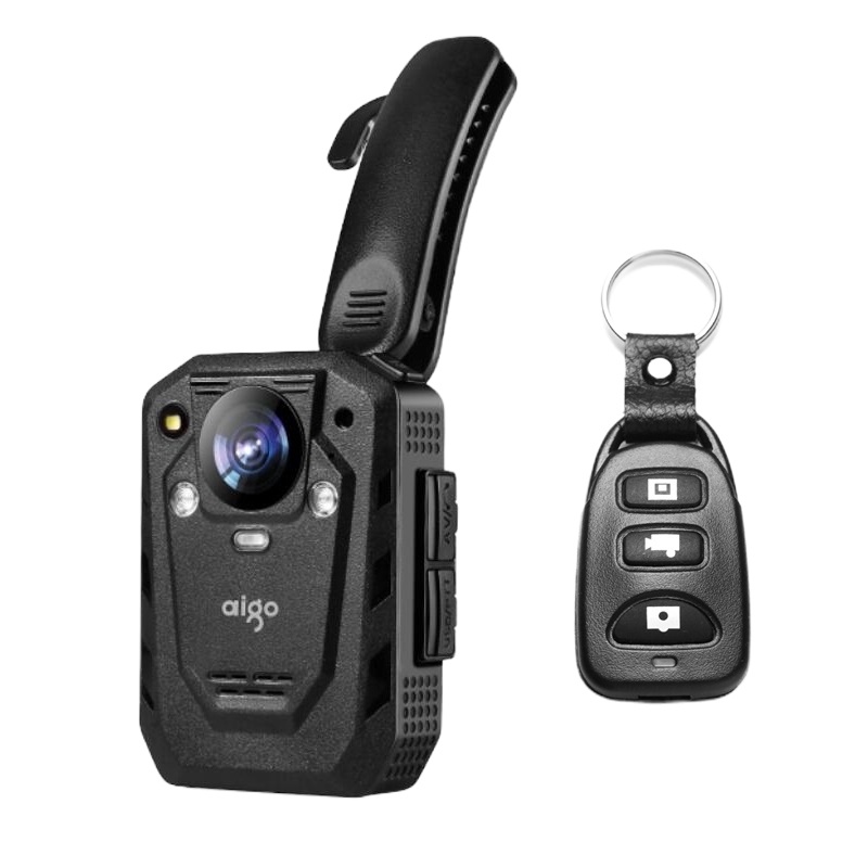 爱国者(aigo)执法记录仪DSJ-T6 64G 红外夜视超清1296P便携加密激光定位录音录像拍照对讲 黑色