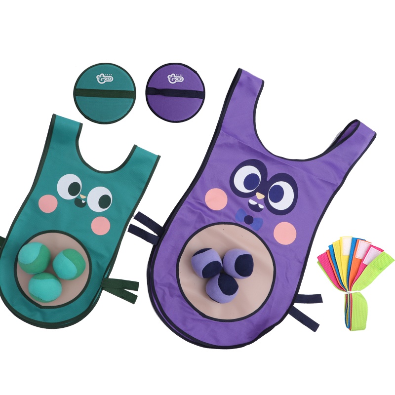 GWIZ儿童躲避球粘球衣幼儿园户外运动亲子互动玩具感统训练游戏(亲子套装1)