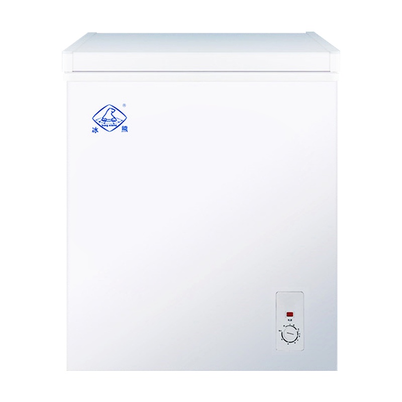 冰熊 90升 冷藏冷冻转换家用商用节能小冰柜迷你卧式一级能耗小型变温冷柜微霜款