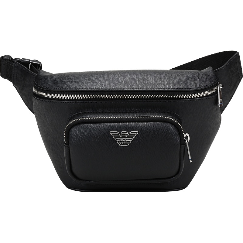 EMPORIO ARMANI 阿玛尼 男士 鹰标聚酯纤维/聚氯乙烯胸包斜挎包腰包 Y4O238 YLA0E