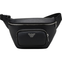 EMPORIO ARMANI 阿玛尼 男士 鹰标聚酯纤维/聚氯乙烯胸包斜挎包腰包 Y4O238 YLA0E