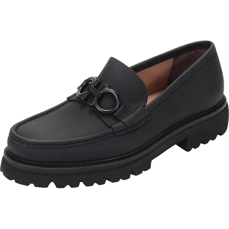 Salvatore Ferragamo 菲拉格慕 男士 牛皮GANCINI莫卡辛鞋皮鞋0709221