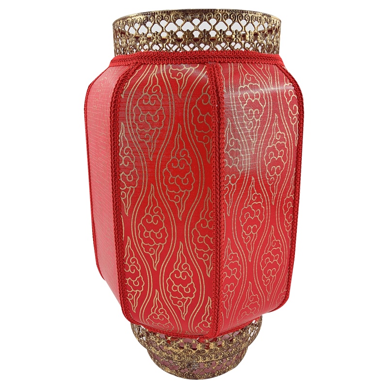 菲仕康 灯笼新年中秋灯笼元旦阳台灯笼灯笼猜灯谜防水防晒仿古羊皮灯笼定制印刷广告节庆装饰用品 加厚50cm祥云