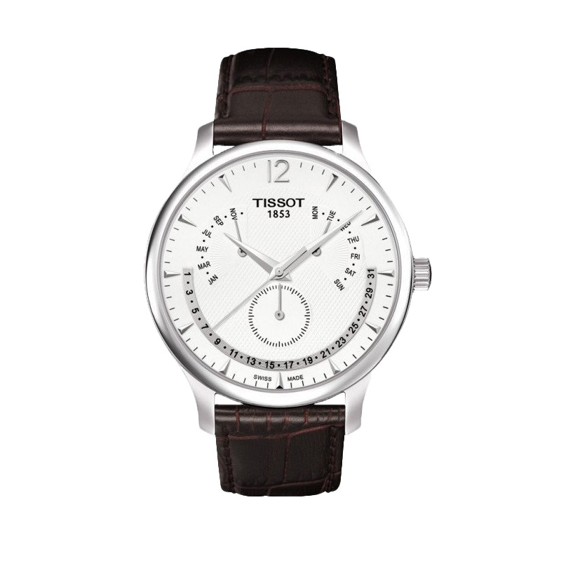 天梭TISSOT 瑞士品牌 俊雅系列 皮革 表带 休闲 男士 石英 手表 T063.637.16.037.00