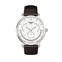 天梭TISSOT 瑞士品牌 俊雅系列 皮革 表带 休闲 男士 石英 手表 T063.637.16.037.00