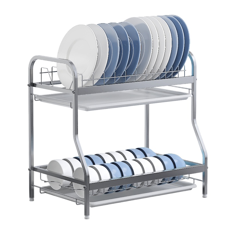304不锈钢碗碟收纳架碗筷收纳盒晾放碗盘沥水碗架碗柜厨房置物架