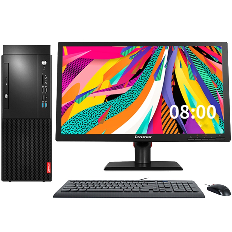 联想(Lenovo)商用台式启天M428+21.5寸显示器 (I5-9500F/16G/512GSSD/DVDRW/RX550X(4G)独显/WIN10专业版)