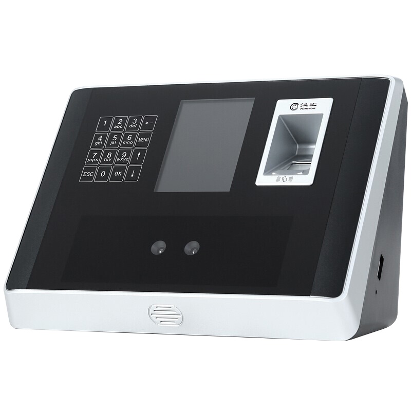 汉王(Hanvon)智能人脸指纹混合识别考勤机可接门禁Wifi传输 面部识别签到机指纹机 打卡机 指纹识别打卡器T318