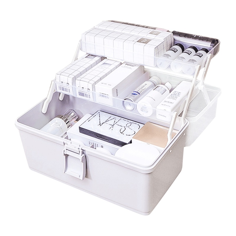 禧天龙citylong塑料化妆收纳盒加厚小号医药箱家用分层大容量家庭工具箱收纳箱