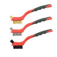 [苏宁自营]勒塔(LETA) 不锈钢工业钢丝刷子180mm双头铁丝刷尼龙刷铜丝刷文玩打磨刷清洁刷除锈去污LT-HA344