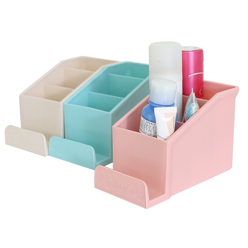 振兴 办公文件收纳盒多用遥控器杂物收纳盒 桌面收纳盒分类整理储物盒 颜色随机