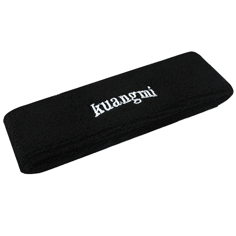 狂迷护头带吸汗头带男女黑色发带护具装备