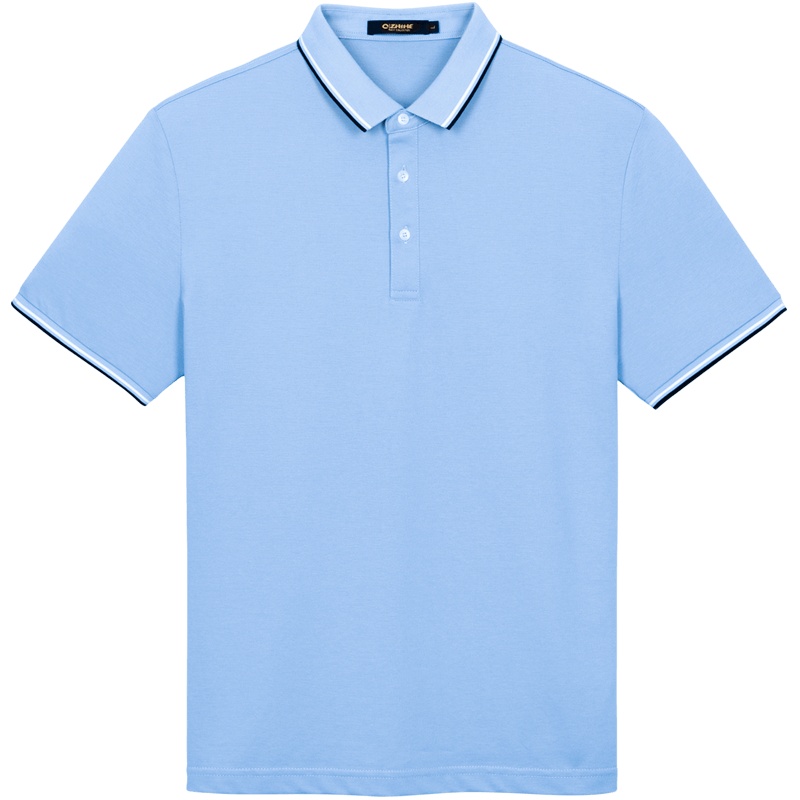 千纸鹤短袖polo衫男2020春夏商务休闲翻领男士T恤上衣25235