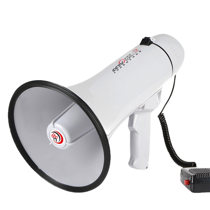 OL 雷公王CR-62喊话器大功率30W户外手持usb扩音器宣传录音扩音喇叭 豪华USB款+2块1500毫安锂电池