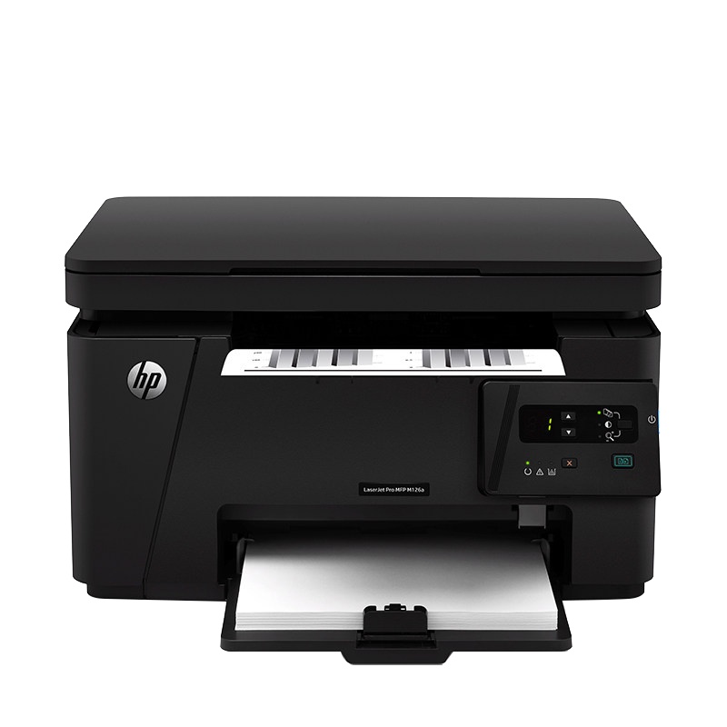惠普(HP)M126a黑白激光打印复印彩色扫描多功能一体机家用企业办公文档文件材料试卷打印替代1136 132A套餐一