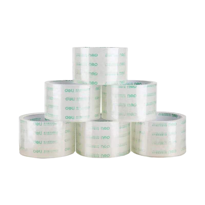 得力(deli)30246透明封箱胶带打包胶带 48mm*40y(10卷)