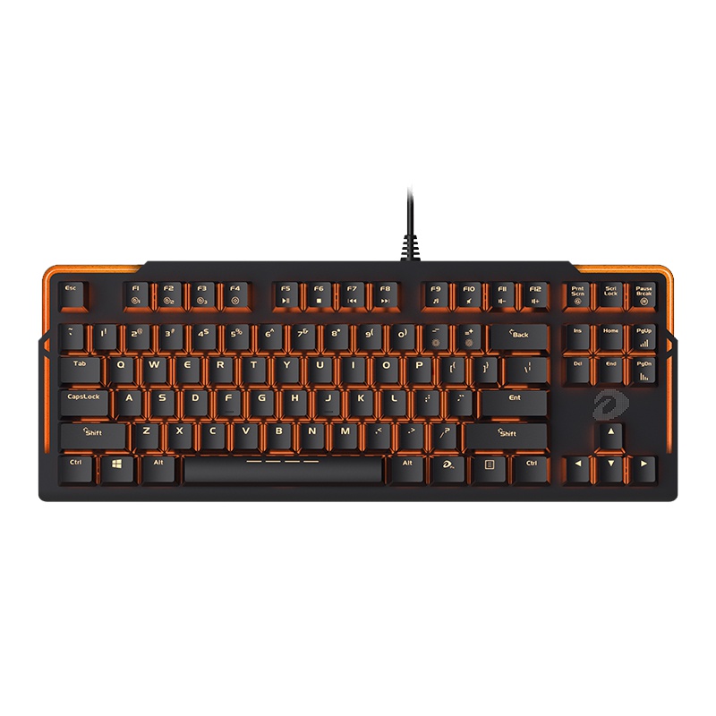 达尔优(dare-u)EK815 87键水流背光机械键盘游戏键盘有线台式机笔记本办公游戏LOL/CF吃鸡盘黑色黑轴