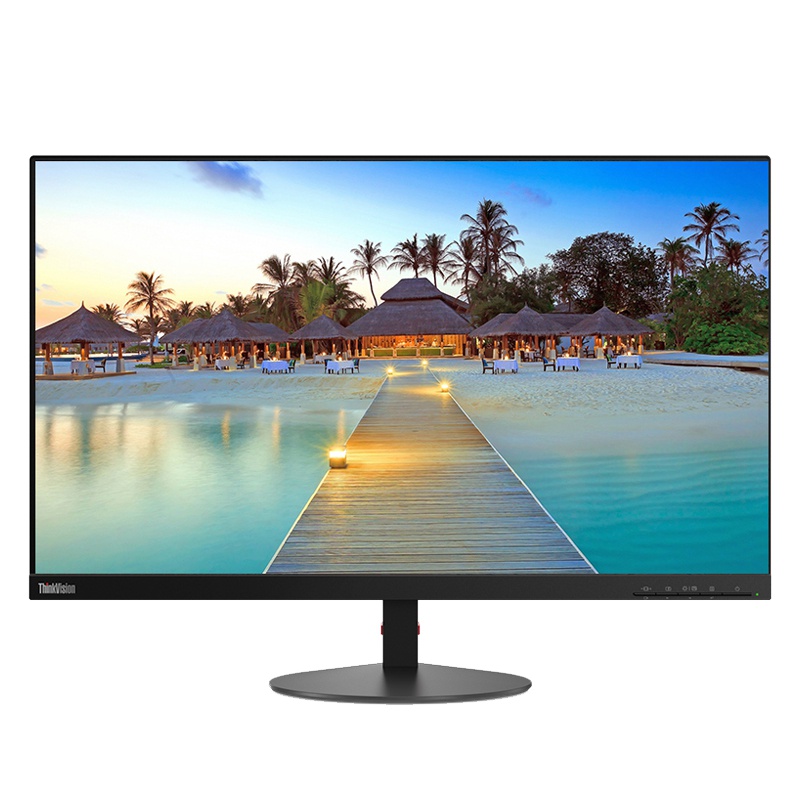 联想(ThinkVision) S27i 27英寸 窄边框 低蓝光不闪屏IPS屏 商用办公电脑显示器(HDMI/VGA)