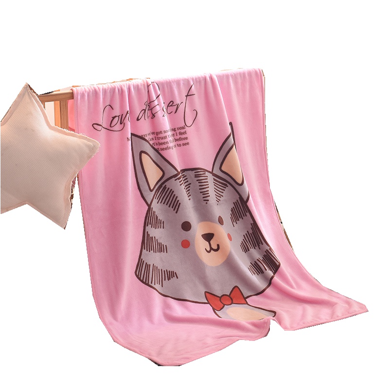 凯诗风尚(CHARSON) 毛毯毯子 儿童加厚毛毯可爱卡通抱毯盖毯冬季毯 100*140cm