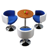 鑫金虎 售楼处酒吧咖啡馆休闲接待奶茶店西餐厅组合洽谈桌会客圆桌椅简约