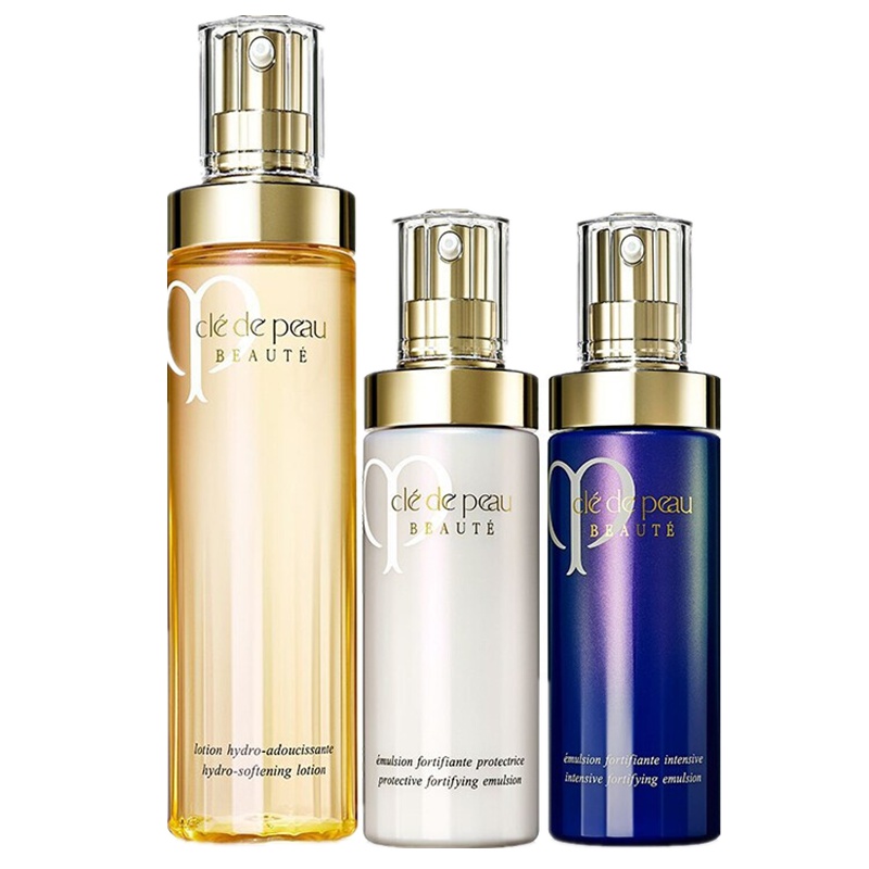 CPB水乳三件套淡化细纹紧致抗初老提亮肤色防晒 新包装 水170ml+日间乳125ml+夜间乳液125ml 滋润