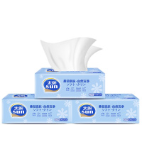 太阳 100抽3层6包无香系列软抽抽纸卫生纸面巾纸餐巾纸纸巾擦手纸实惠装家庭装