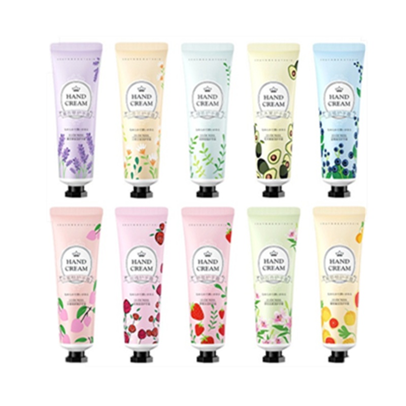 [10支装]金妮雅花香护手霜30g/支 植物精华护手霜滋润保湿水果护手霜