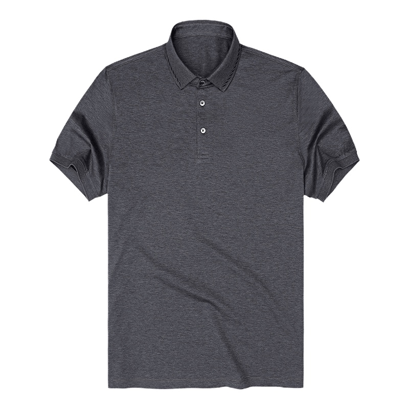 布先生新款丝光棉短袖T恤 翻领男士商务休闲上衣AT10510