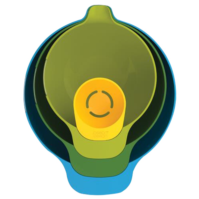 [易收纳]英国Joseph Joseph 彩虹盆4件套组合烘焙拌面/搅拌/蛋黄分离 PP材质 其他厨房小工具