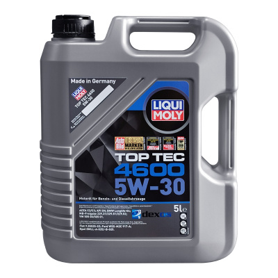 力魔(LIQUI MOLY) 顶技4600 全合成机油 5W-30 C2/ C3 SN/CF 5L 德国原装进口