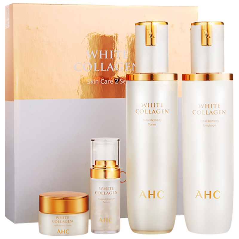AHC 臻白胶原 水乳护肤套盒 修复滋养 韩国进口 面部护肤套装礼盒