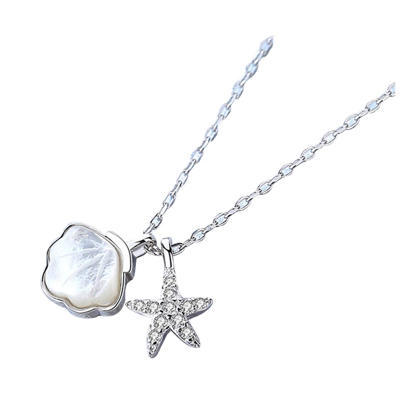 朴希/BUTRY 贝壳海星纯银项链女森系小清新锁骨链一贝子吊坠纪念日生日情人节礼物送女友送闺蜜