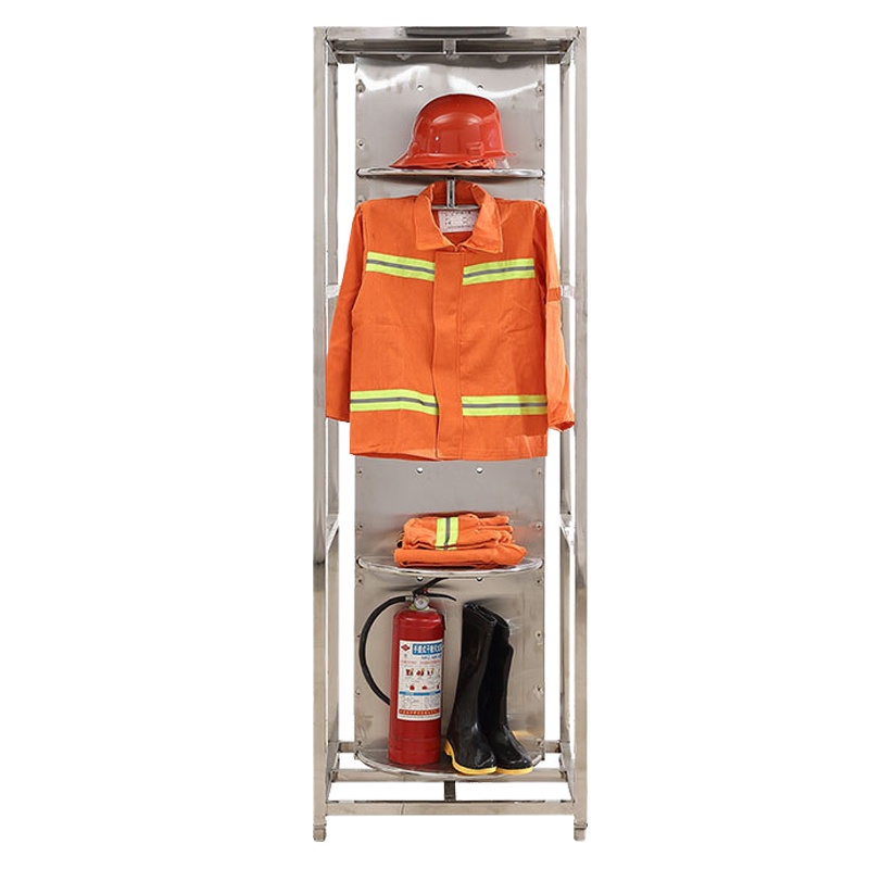 [一鹏]战斗消防服衣架304不锈钢可旋转1人位挂衣架救援队快速换装架