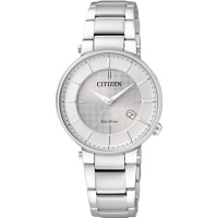 西铁城(CITIZEN)手表 光动能三折扣日期显示钢表简约女表 EW1790-57A