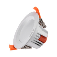 尊阁 简约现代筒灯射灯家用客厅吊顶孔灯led自然光(3300-5000K)三色变光5-9W31嵌入式洞灯8公分优质铝艺桶