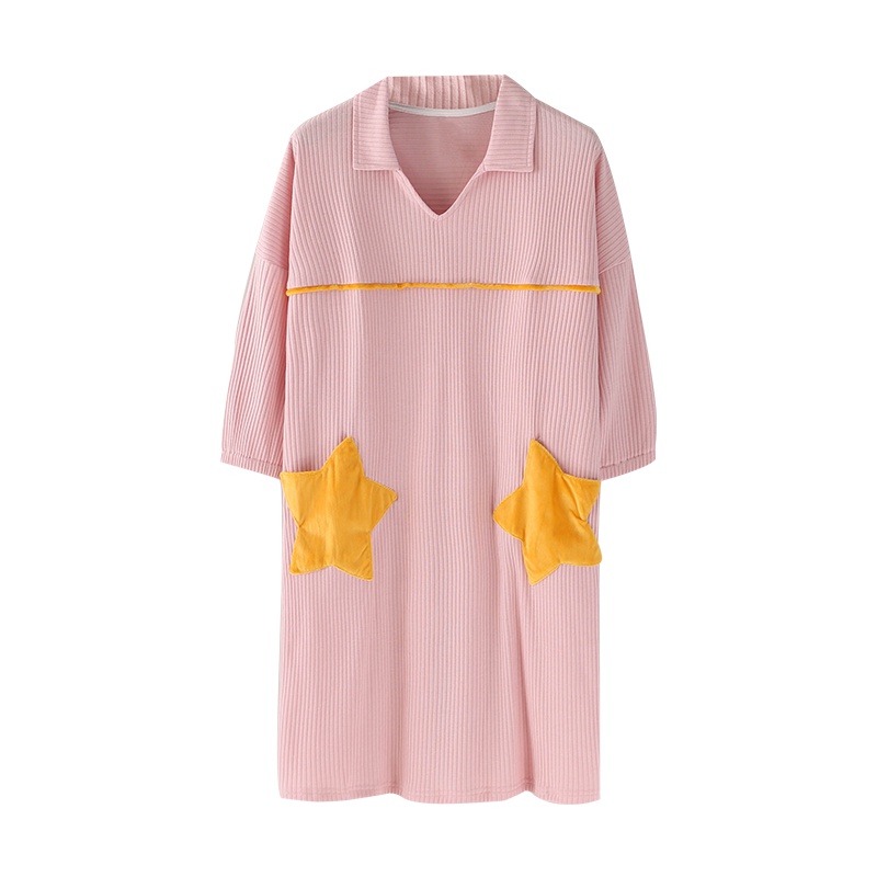 乌拉拉公主针织抽条素色短袖女裙W92J7290