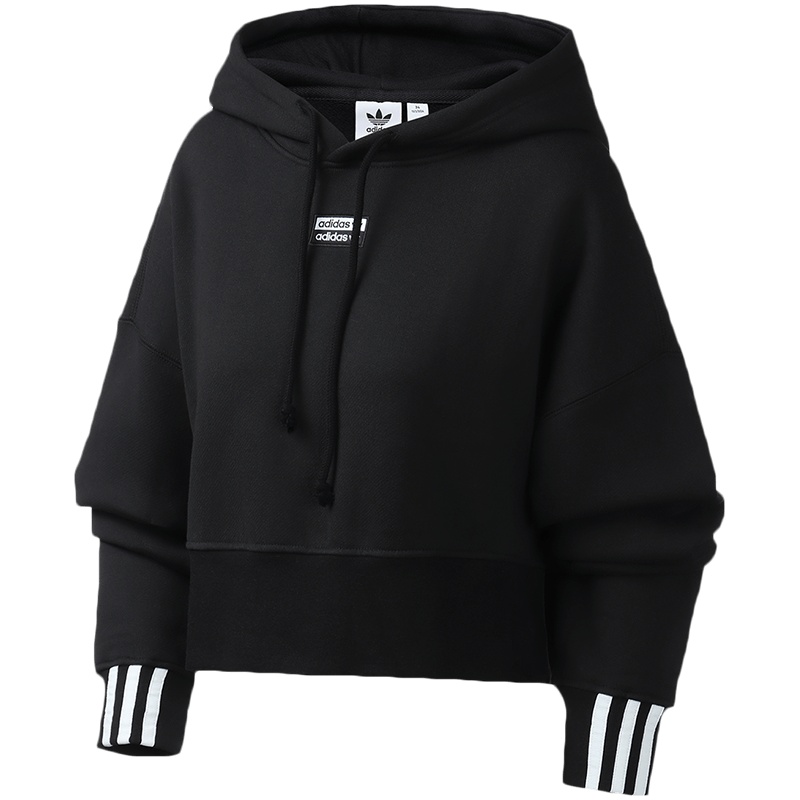 adidas阿迪达斯三叶草女装运动服休闲连帽卫衣EJ8537