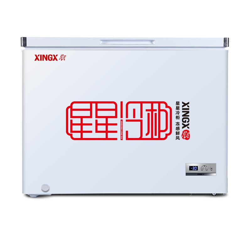 星星(XINGX) 303升 家用冰柜 冷柜 冷藏冷冻转换冰柜 顶开门 节能省电(白色) BD/BC-303FE