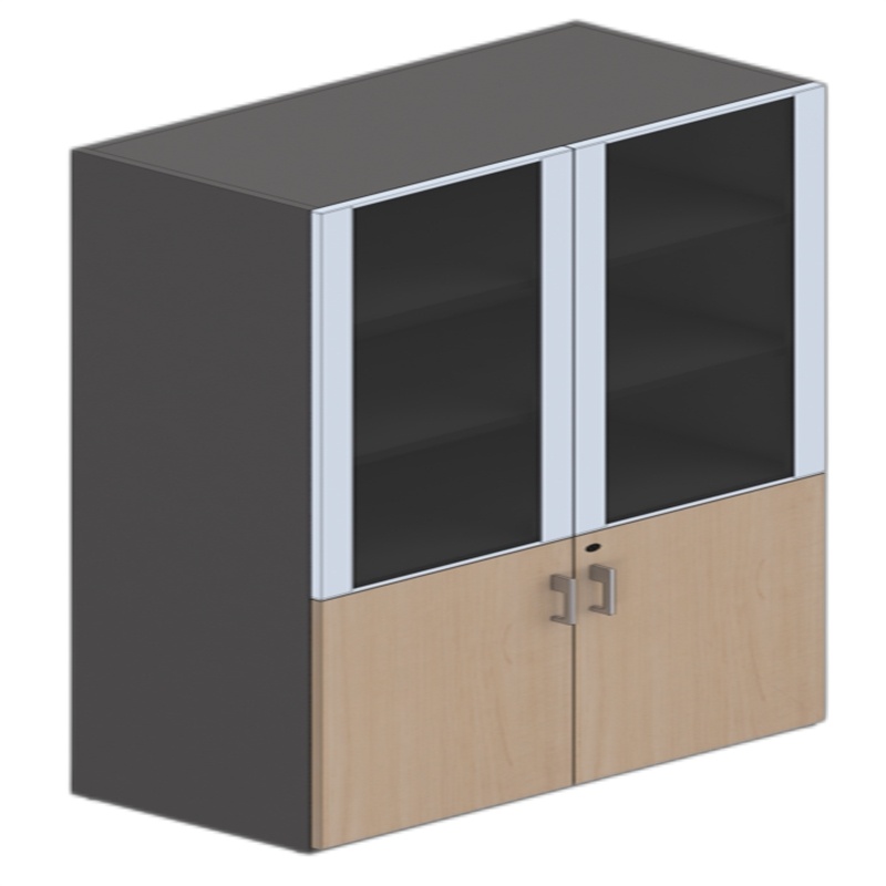 京泰两门书柜 800W*400D*2000H 棕色