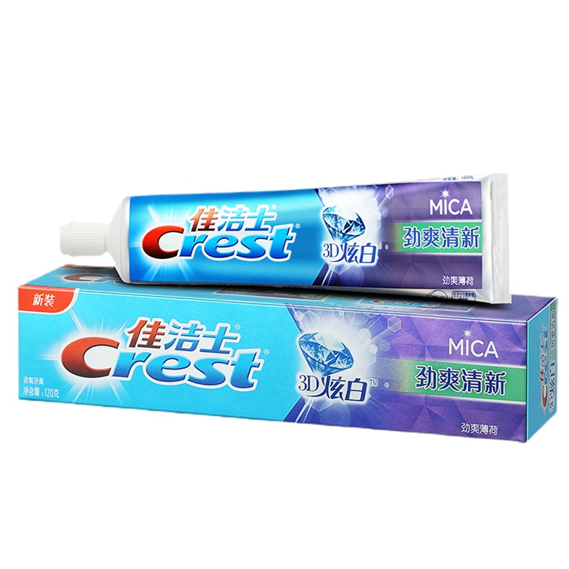 佳洁士3D炫白劲爽清新牙膏120克