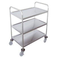 萃姿尔(TRESOR)不锈钢加厚三层餐车 多功能车