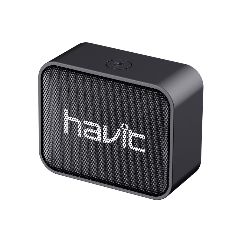 海威特 M5 智能蓝牙音箱 AI 无线 低音炮 迷你 户外便携式 音响 3d环绕音效 内置小度助手 黑色