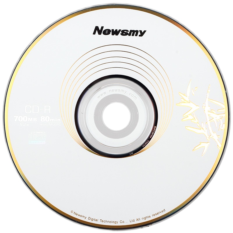 CD-R光盘/刻录盘 丹青系列 52速700M 桶装50片空白光盘