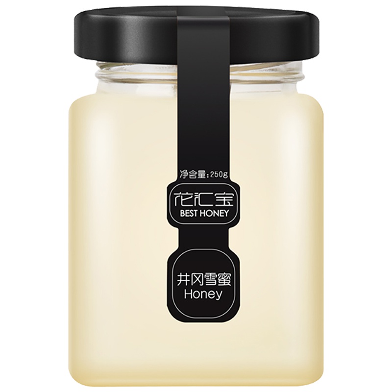 花汇宝 井岗雪蜜 250g 一瓶装 椴树雪蜜 滋补蜂蜜