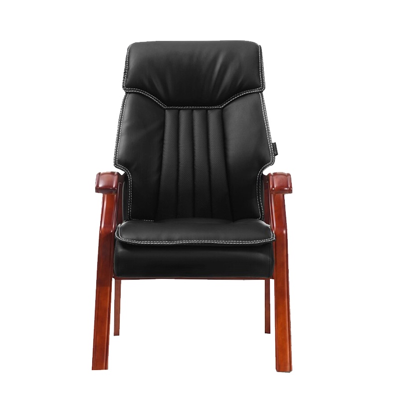 永格实木办公椅子政府单位接待培训会议桌椅靠背四脚扶手椅棋牌麻将椅