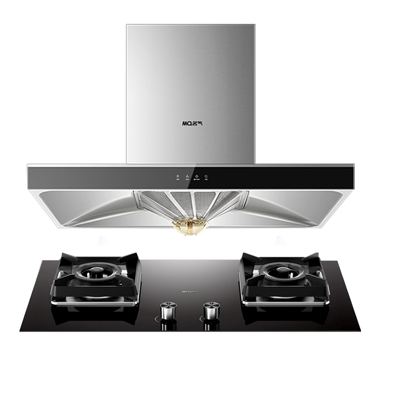 老板名气(MQ)烟灶套装6501A+ B328A(天然气)20立方大吸力内腔免拆洗 4.5KW大火力家用灶具